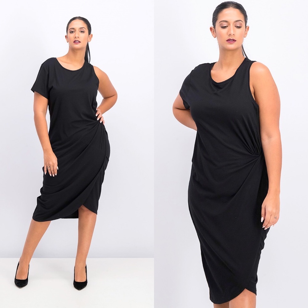 Sanctuary Salma Asymmetrical One Sleeve Dress